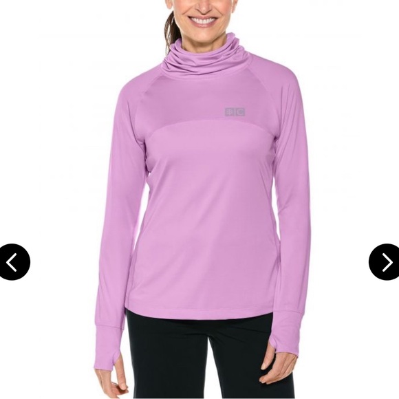 Coolibar Tops - Perfect like new Coolibar UV Swim Shirt W/ Neck Gaitor  UPF 50